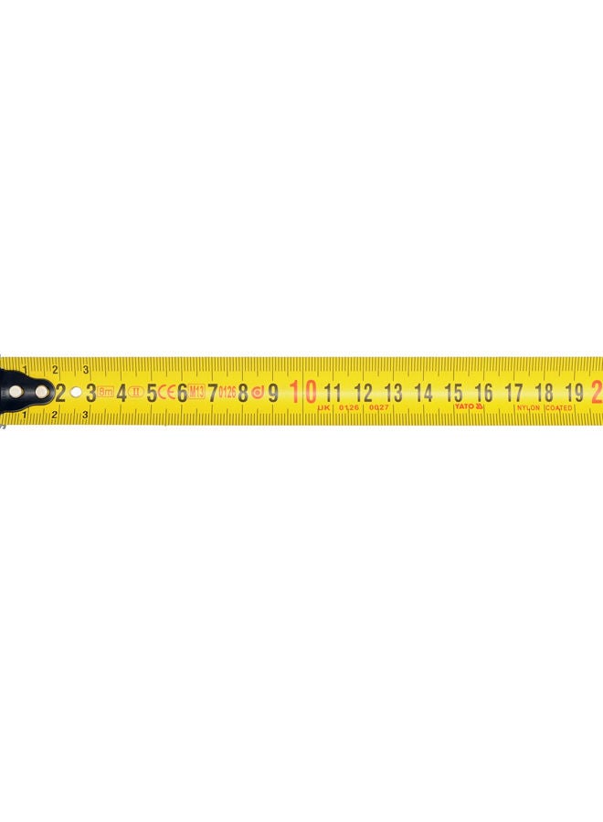 NIBEMINENT Measuring Tape 8Mx25mm Double Blister Card YT-71188 Black/Red/White 8*0.025meter - Image 3