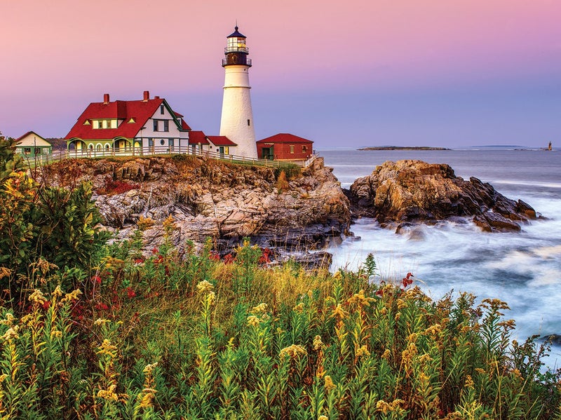 White Mountain Puzzles Maine Lighthouse - 1000 Piece Jigsaw Puzzle - Image 1