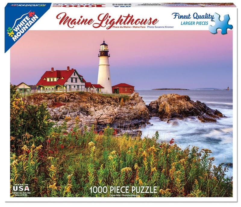 White Mountain Puzzles Maine Lighthouse - 1000 Piece Jigsaw Puzzle - Image 2