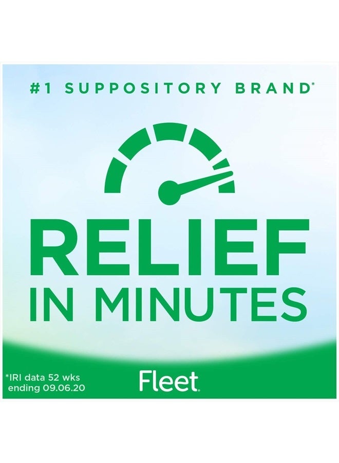 Fleet تحاميل الجلسرين السائلة للإمساك لدى البالغين، 4 قطع (عبوة من 1) - Image 2