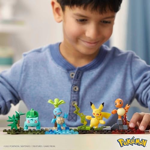 Mega Brands MEGA Pokémon Building Toys Set Kanto Region Team with 130 Pieces, 4 Poseable and Articulated Characters, 2 Inches Tall, for Kids - Image 3