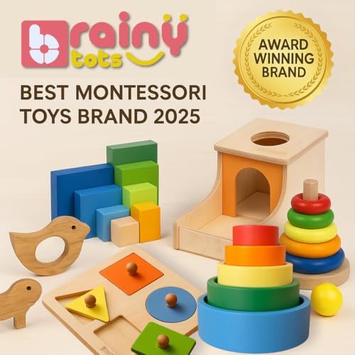 Brainytots Rainbow Ribbon Teether - Soft Wooden Kids Teething Toy with Vibrant Colors for Soothing Relief, BPA-Free and Safe for Infants (Pack of 1) - Image 3
