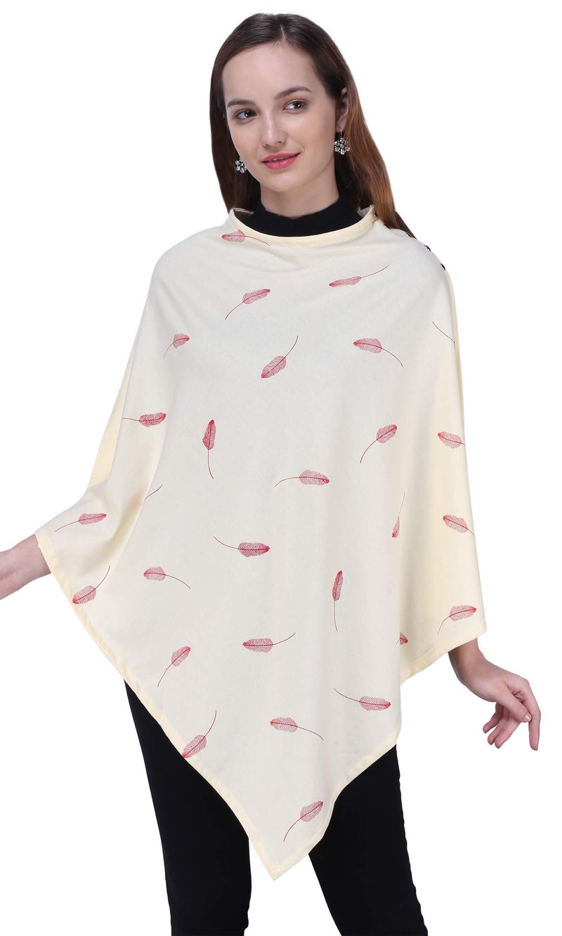 Warhammer Multi Use Breastfeeding Cover for Mother and Nursing Cover for Breastfeeding Mother (Red Leafs) - Image 4