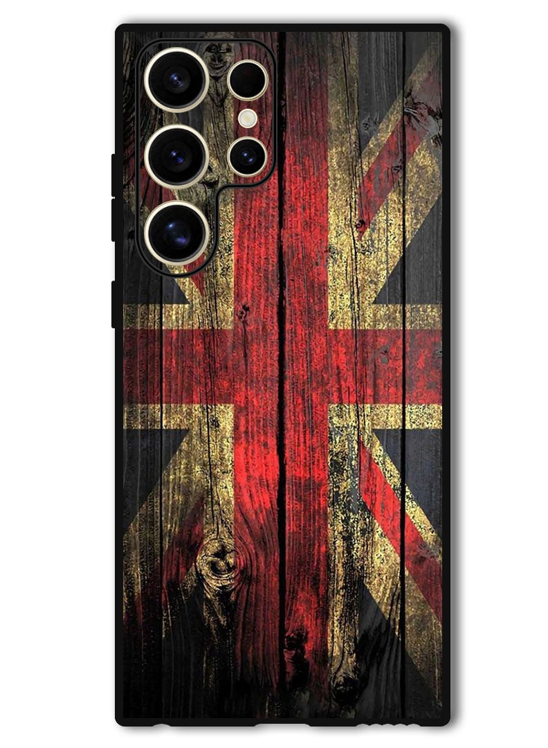 Theodor Protective Case Anti Scratch Shock Proof Bumper Cover For Samsung Galaxy S24 Ultra Vintage wood - Image 1