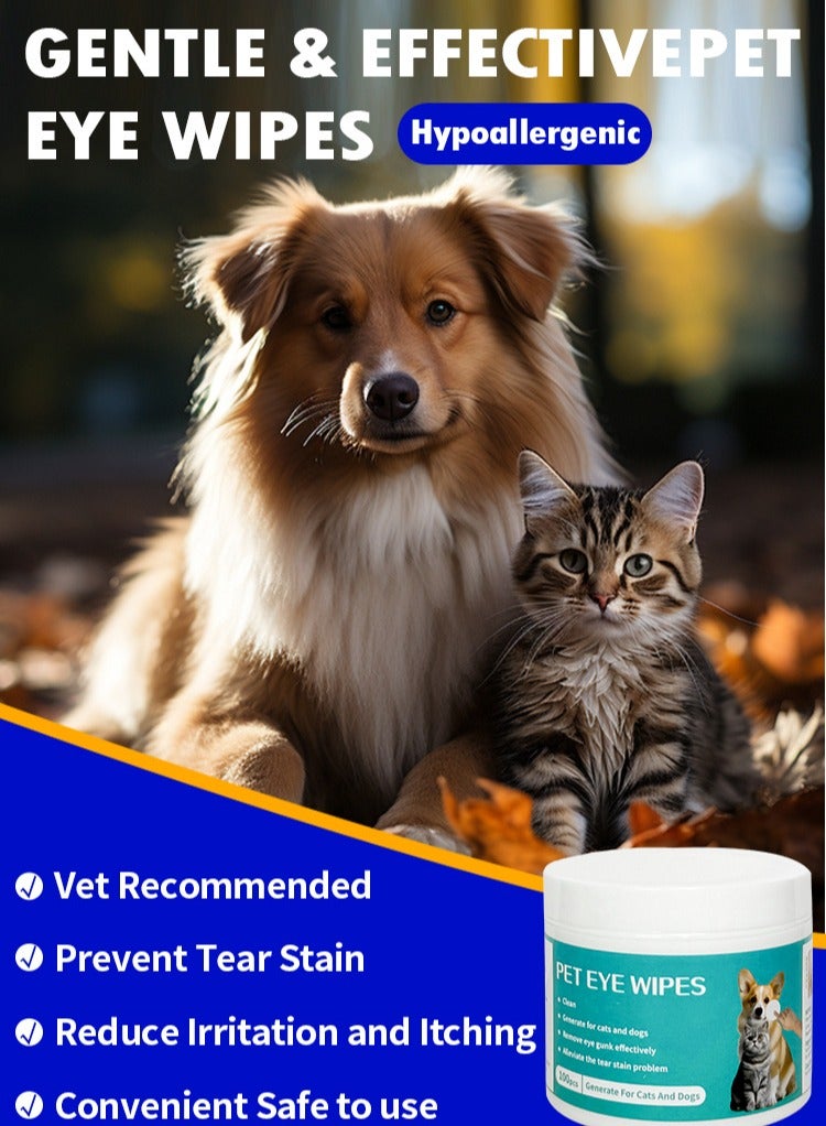 Jellico Pet eye wipes gentle and effective dog eye wipes hypoallergenic safe eye wipes for dogs and cats using cat eye wipes and dog eye wipes - Image 4