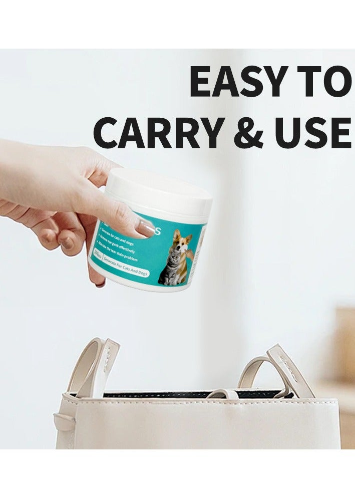 Jellico Pet eye wipes gentle and effective dog eye wipes hypoallergenic safe eye wipes for dogs and cats using cat eye wipes and dog eye wipes - Image 3