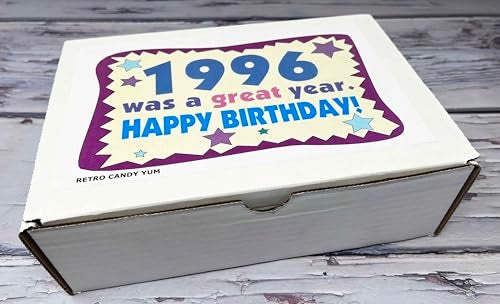 RETRO CANDY YUM 1996 Retro Childhood Candy Gift Basket Box Assortment for 30th Birthday Man or Woman Jr - Image 2