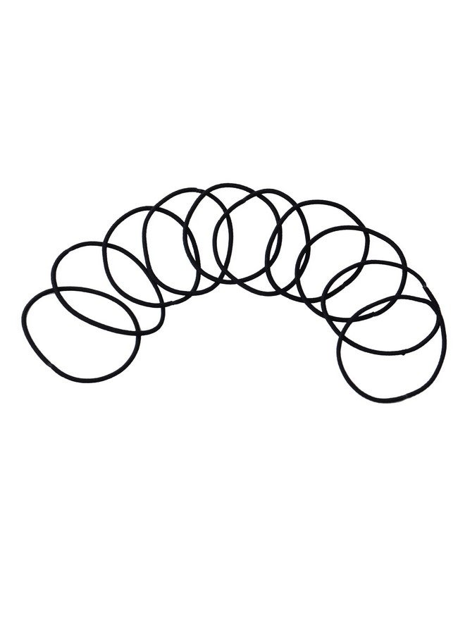 Estele Black Color Cute Soft Hair Rubber Bands For Womens/Girls (Pack Of 10) - Image 4