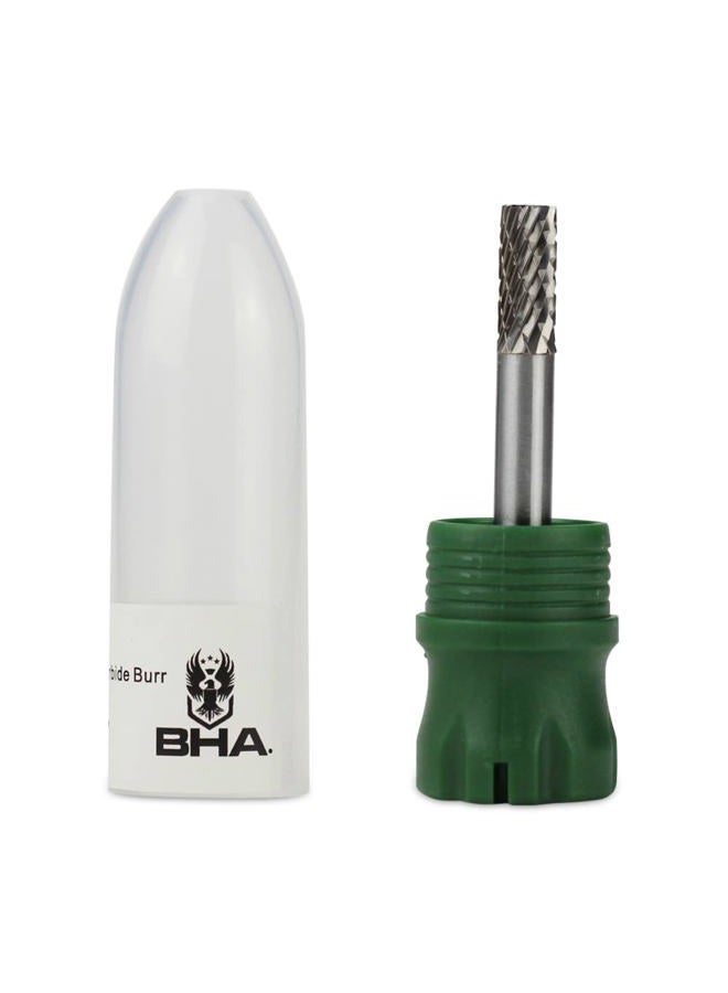 BHA Cylinder End Cut Shape Tungsten Carbide Burr Die Grinder Rotary Tool Bit for Metal Contouring and Deburring, Double Cut with 1/4" Shank (SB-1: 1/4" Cut Diameter x 5/8" Cut Length) - Image 4