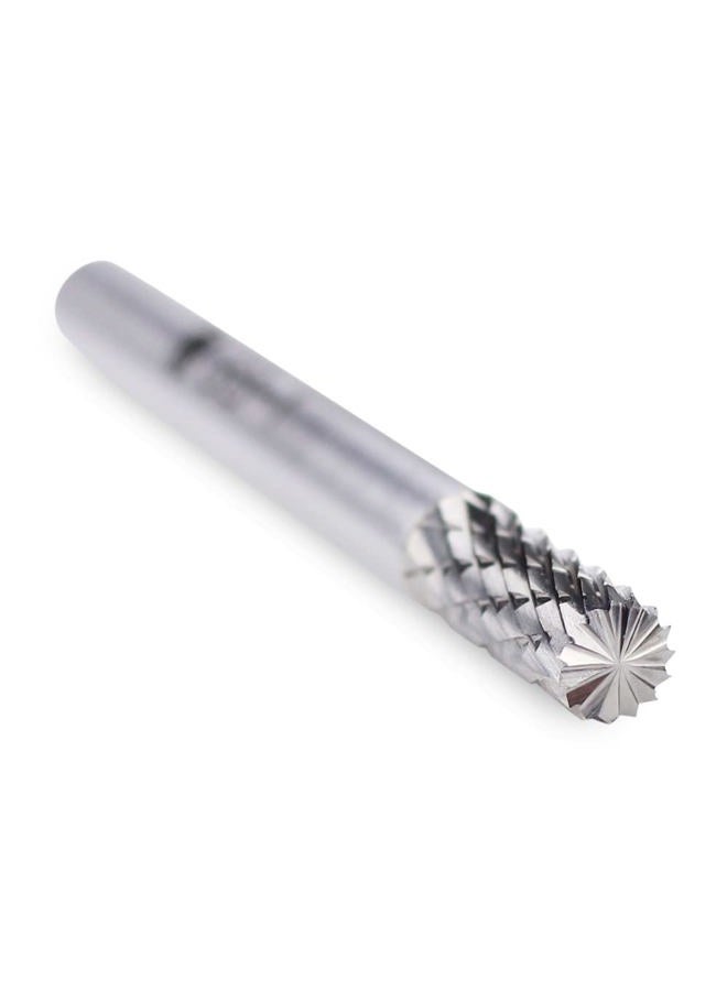 BHA Cylinder End Cut Shape Tungsten Carbide Burr Die Grinder Rotary Tool Bit for Metal Contouring and Deburring, Double Cut with 1/4" Shank (SB-1: 1/4" Cut Diameter x 5/8" Cut Length) - Image 1