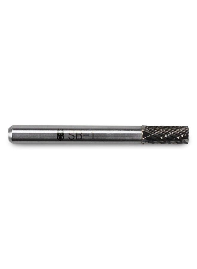 BHA Cylinder End Cut Shape Tungsten Carbide Burr Die Grinder Rotary Tool Bit for Metal Contouring and Deburring, Double Cut with 1/4" Shank (SB-1: 1/4" Cut Diameter x 5/8" Cut Length) - Image 2
