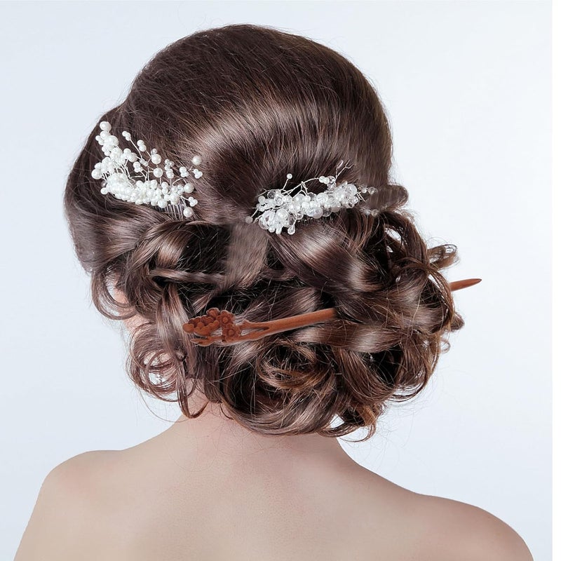 Wooden Hair Chopsticks Hair Stick for Women Hanfu and Traditional Updo Styling Style - Image 4