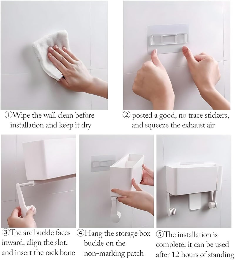 Kuber Industries Toilet Paper Holders | 1329B | White - Image 5