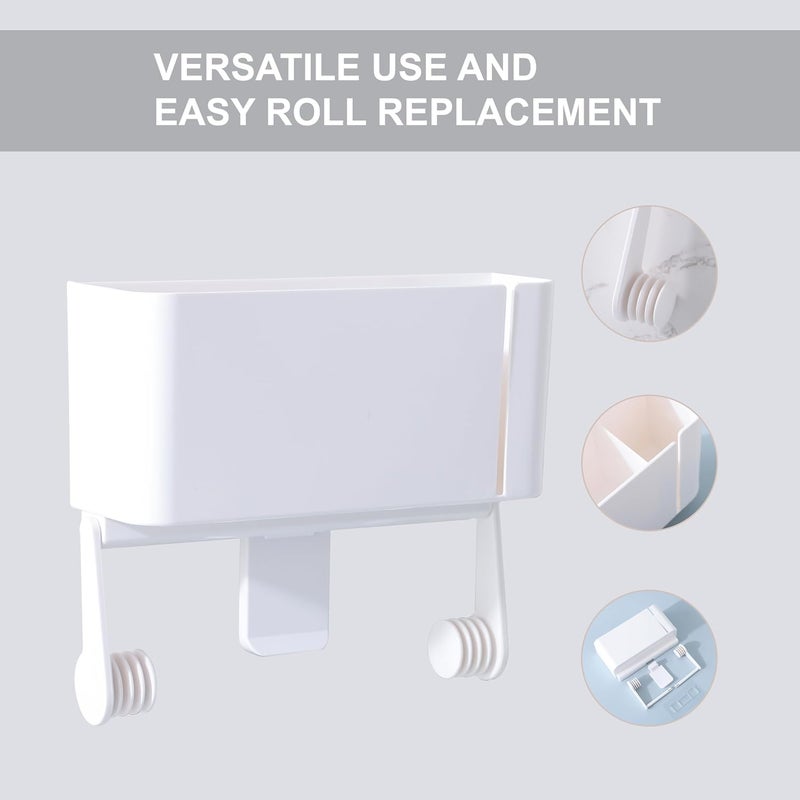 Kuber Industries Toilet Paper Holders | 1329B | White - Image 4