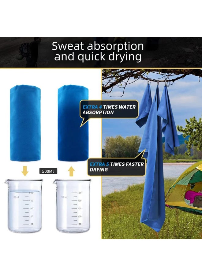 YOGA Swimming,double-sided Velvet Quick-drying Towel Microfiber Sports Fitness Towel Portable - Image 2