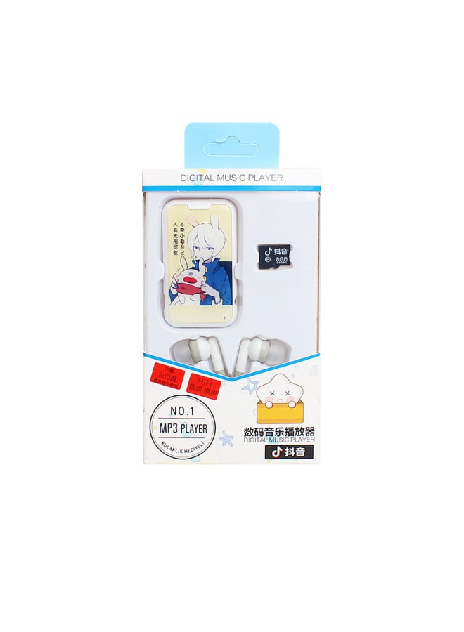 Junior Senior High School Students Special Mp3 With Card Plating In-ear Card Mini Mini Clip Sports Mp3 Player-Body Color:Anime-Memory Capacity:Mp3 Long Strip Card  - Image 5