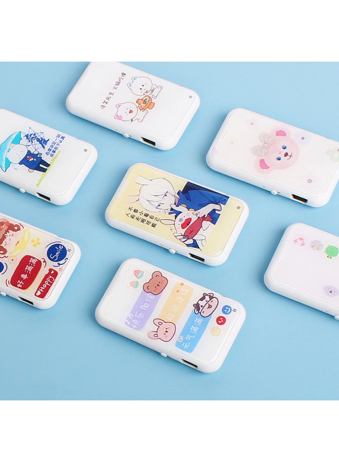 Junior Senior High School Students Special Mp3 With Card Plating In-ear Card Mini Mini Clip Sports Mp3 Player-Body Color:Anime-Memory Capacity:Mp3 Long Strip Card  - Image 4