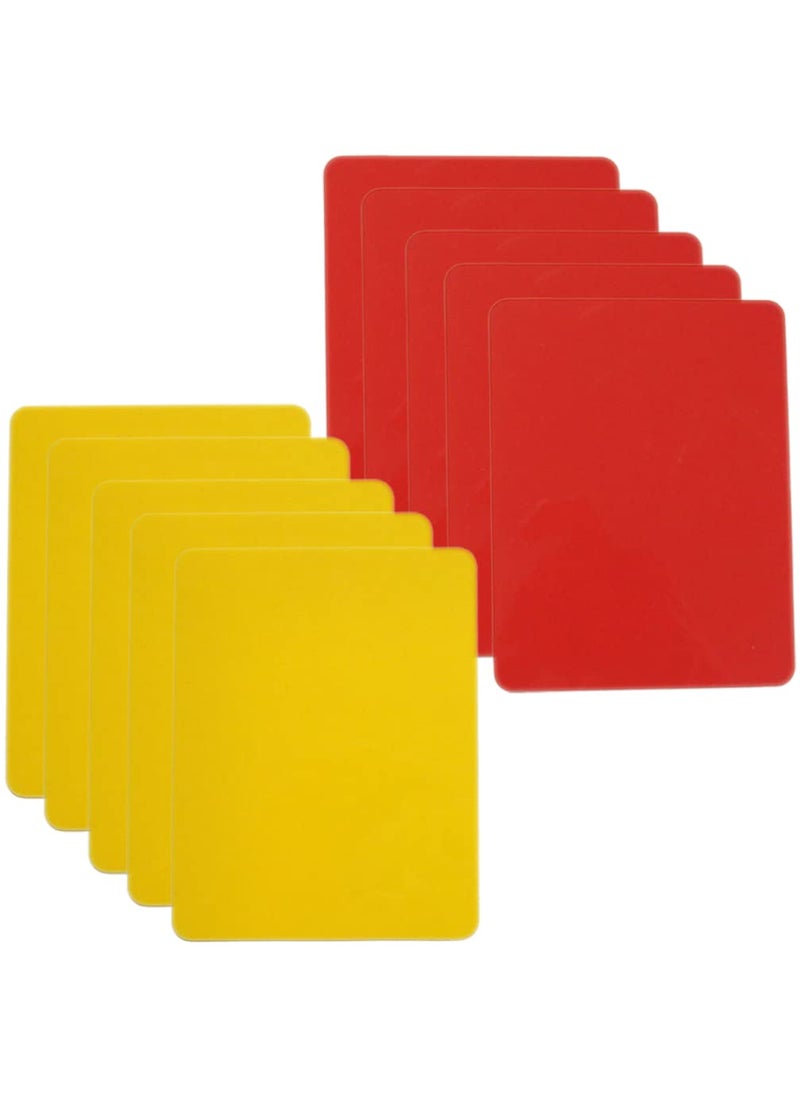 Toyvian Toyvian Referee Card Set 10pcs Red Yellow Sports Soccer Referee Warning Cards for Football Soccer  - Image 1
