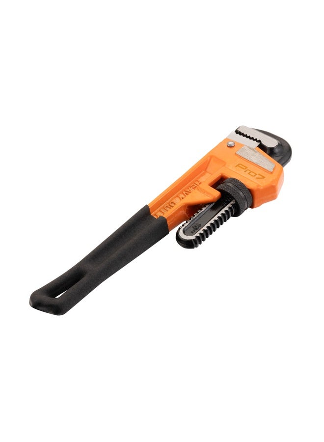 LAWAZIM Pro7 Heavy-Duty 45 Carbon Steel Pipe Wrench - 10inch/250mm - Adjustable Plumbing Wrench with Serrated Jaws and Non-Slip Handle for Pipe Repairs, Maintenance, Installation, Workshop, Home Use - Image 4