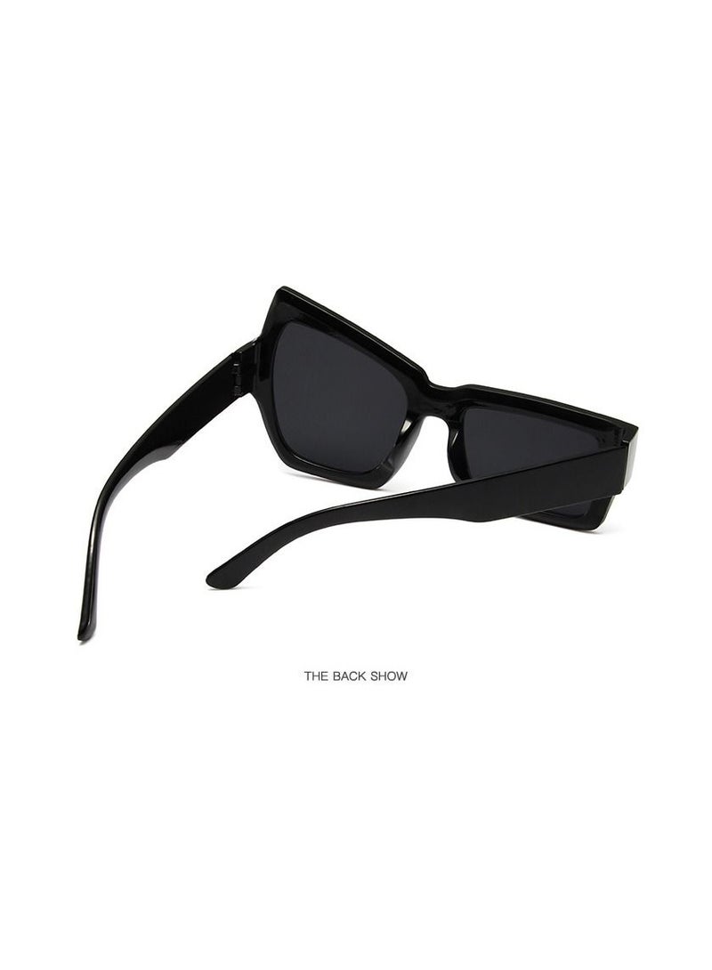 Fashion Irregular Square Sunglasses Man Fashion Brand Designer Personality Sun Glasses Black Mirror - Image 3