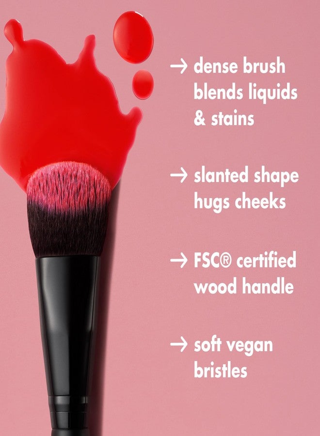 elf e.l.f. Stain & Tint Blending Brush, Liquid Blush Brush For Blending & Creating An Even Finish, Made With Synthetic Bristles, Vegan & Cruelty-Free - Image 3