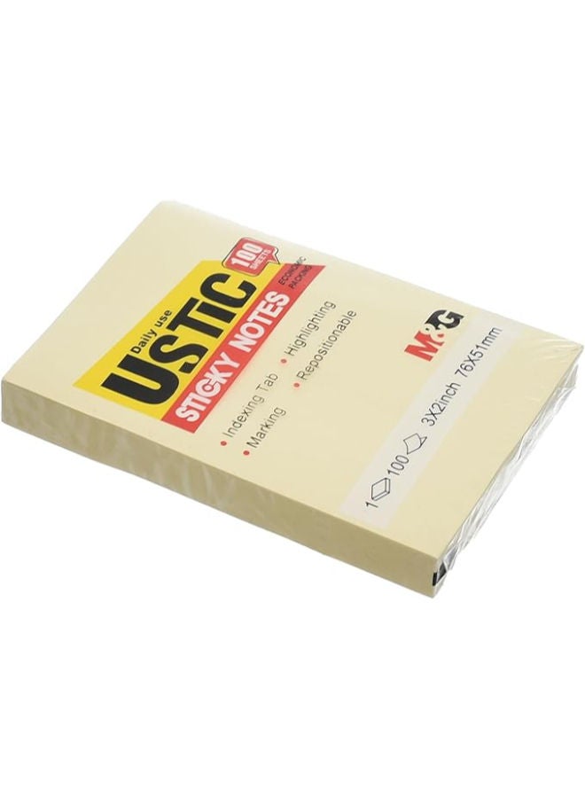 M&G U-Stick Sticky Notes, Compact Notes, 76x51mm, 100 Sheets, Strong Adhesive - Image 3
