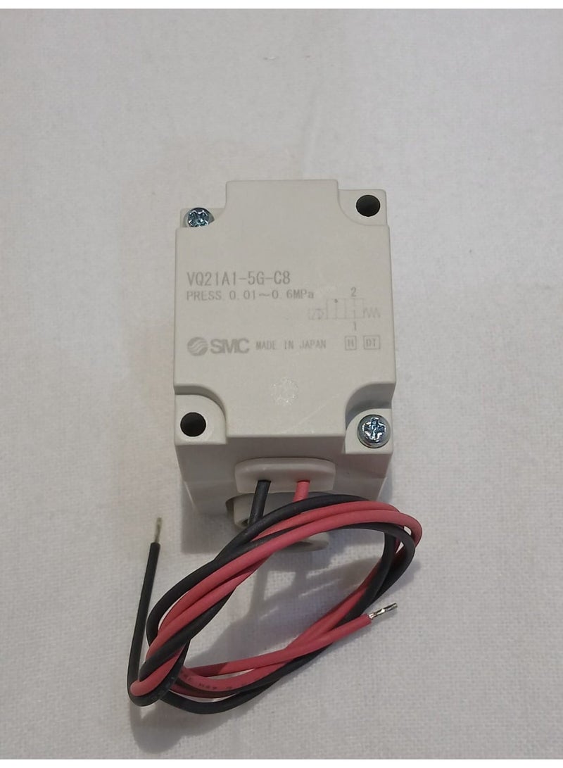 SMC Pneumatic Solenoid Valve VQ21A1-5G-C8 24VDC - Image 1