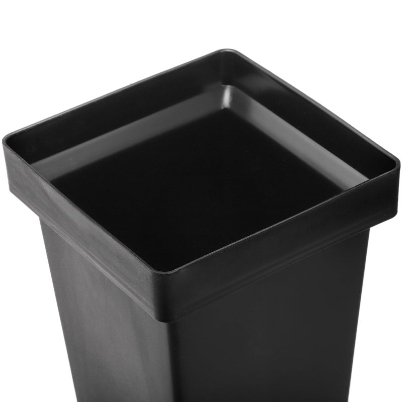 Kingrol 6 Pack Plastic Flower Vases, Modern Square Vase, Multipurpose Buckets, Accents Home Office Event Centerpieces Decor, Black, 6.75 x 6.75 x 13.25 Inch - Image 3