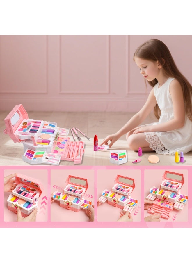 Real Washable Kids Makeup Sets for Girls 5-8, Non-Toxic Makeup Sets for Girls Ages 8-12 10-12 - Play Make Up Kits for Kids Ages 6-12- Ideal Toddler Makeup Kit for 3-12 Years Old - Image 5