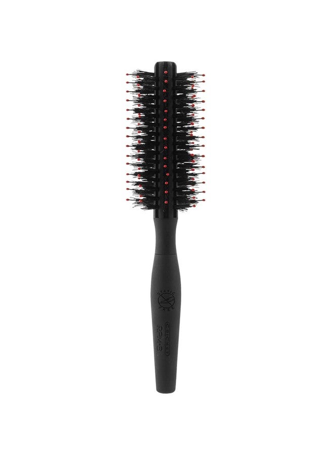 Cricket Static Free RPM 8 Boar Bristle Hair Brush - Anti-Static Round Brush for Blow Out, Curling, and Detangling - Small Curls - Medium Length & Facial Hair Grooming, All Types - Image 1