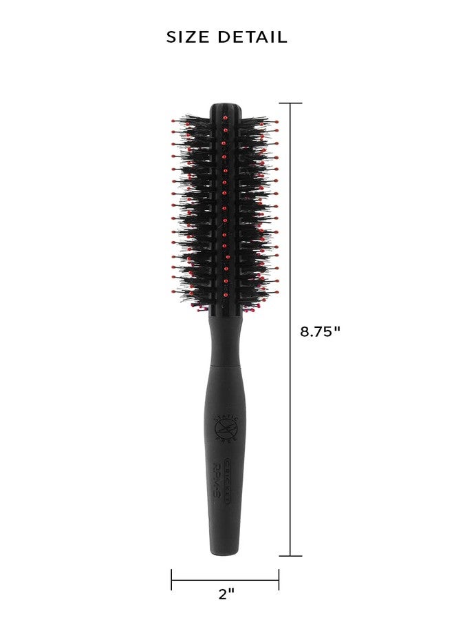 Cricket Static Free RPM 8 Boar Bristle Hair Brush - Anti-Static Round Brush for Blow Out, Curling, and Detangling - Small Curls - Medium Length & Facial Hair Grooming, All Types - Image 5