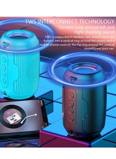 KASTWAVE Wireless Bluetooth Speaker, Portable Waterproofs Smart Shower Speaker with Led Lights, HiFi Stereo Sound Surround Sound Subwoofer, Powerful Sound Audio for Party Camping Home Outdoor  - Image 4