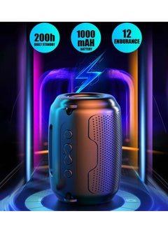 KASTWAVE Wireless Bluetooth Speaker, Portable Waterproofs Smart Shower Speaker with Led Lights, HiFi Stereo Sound Surround Sound Subwoofer, Powerful Sound Audio for Party Camping Home Outdoor  - Image 2