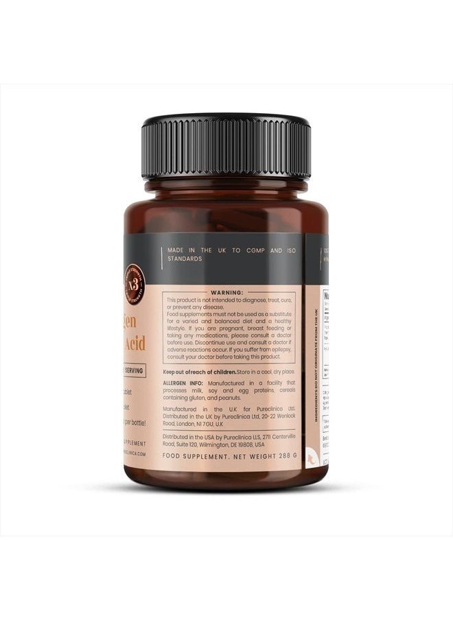 pureclinica - 1500mg UltraColl Collagen (1200mg) and Hyaluronic Acid (300mg) x 180 Tablets - 6 Months Supply - Image 1