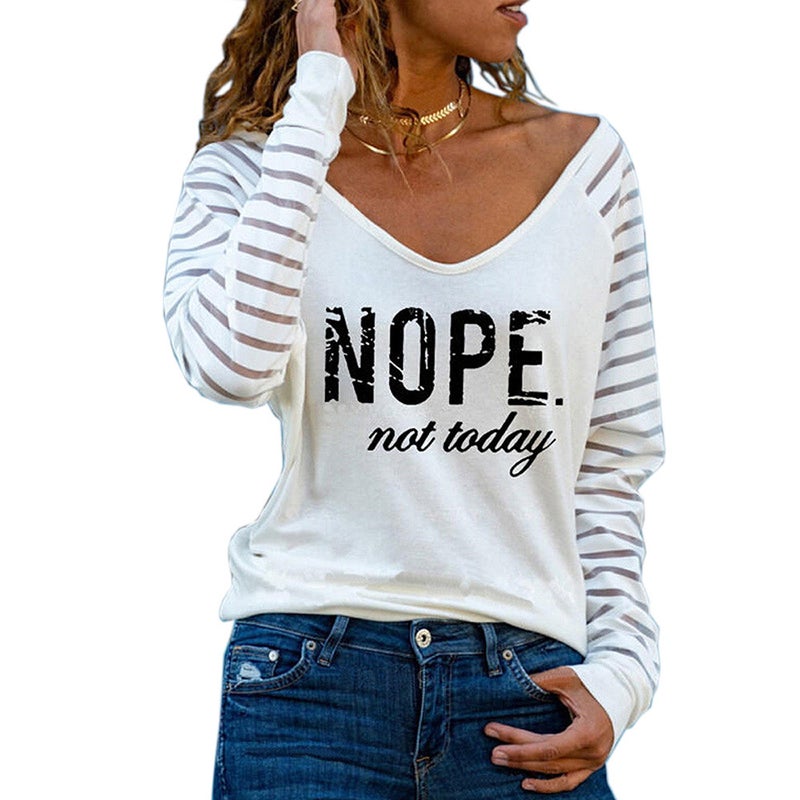 Cross-border spot autumn and winter Europe and the United States new large size Women's Printing flower letter positioning printing long sleeve loose T-shirt - Image 3