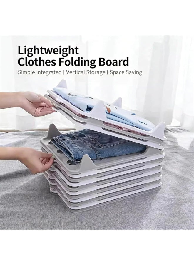 Arabest New Stackable Closet Organizer, Stackable Closet Clothing Organizer System, Non-Slip Space-Saving Folding Board System for T-Shirts, Pants & Sweaters (10PCS) - Image 3