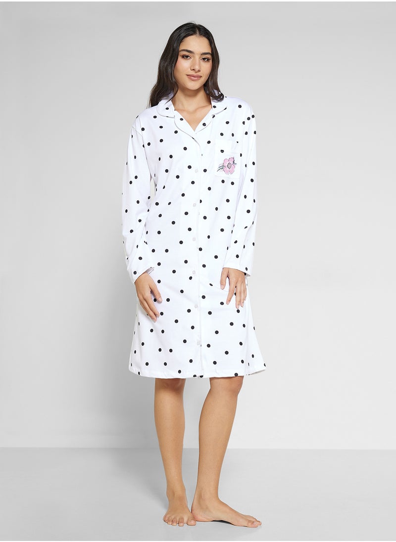 Disney Marie Heart Print Jersey Shirt Dress  - Image 4