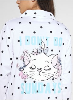 Disney Marie Heart Print Jersey Shirt Dress  - Image 2