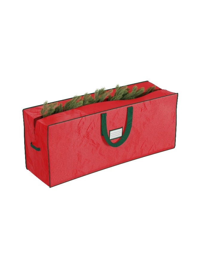 Elf Stor Christmas Tree Storage Bag Set - Set of 2 Bags for 7.5-Foot Artificial Trees - Protects Holiday Decorations and Inflatables by Elf Stor (Red) - Image 4