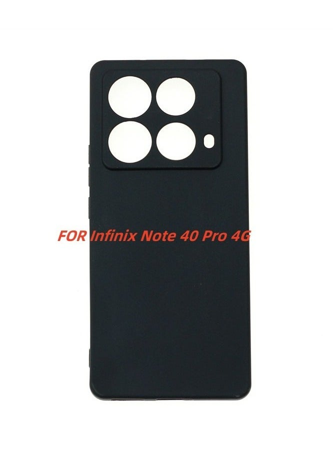 Fankalo For Infinix Note 40 Pro 4G Mobile Phone Case Frosted Pudding Material TPU Cover  - Image 1