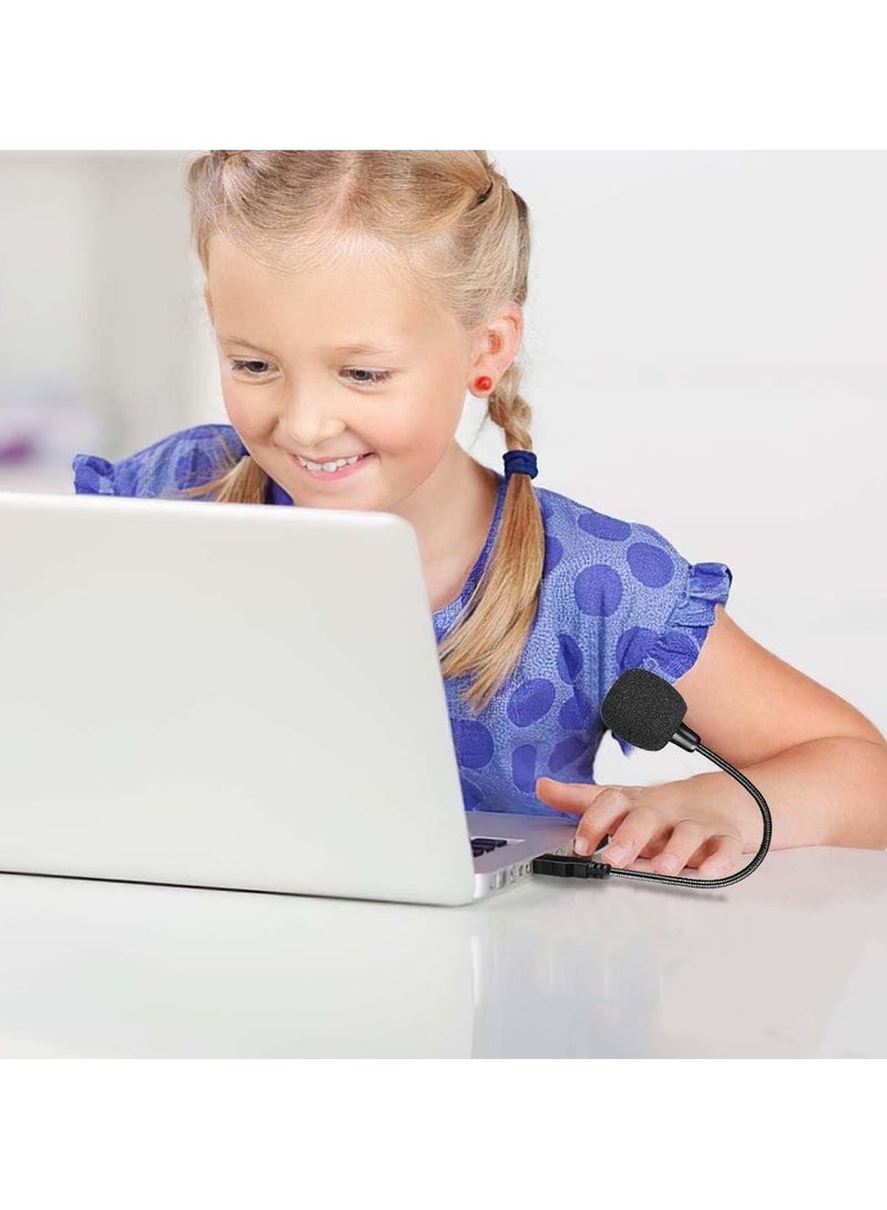 erorex Mini USB Microphone for Laptop and Desktop Computer, with Gooseneck & Universal USB Sound Card, Compatible with PC and Mac, Plug & Play, Ideal Condenser Mic for Remote Work, Online Class - Image 2