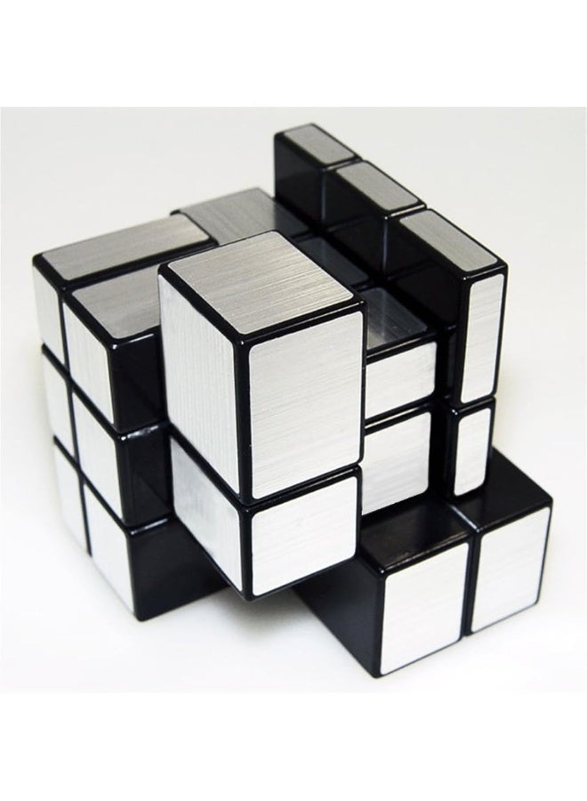 AHYUAN 3x3x3 Mirror Cube Dysmorphism Magic Speed Cube Silver 3D Puzzle Cube for Children Hand Puzzles for Adults - Image 3