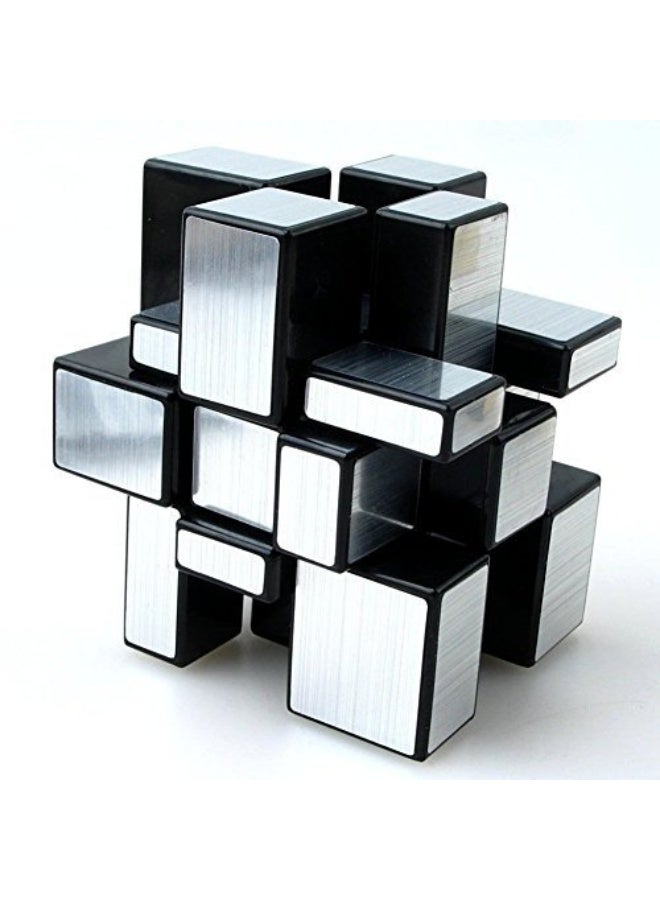 AHYUAN 3x3x3 Mirror Cube Dysmorphism Magic Speed Cube Silver 3D Puzzle Cube for Children Hand Puzzles for Adults - Image 5