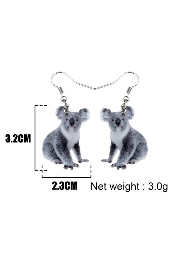 Newei Acrylic Australian Koala Bear Earrings Dangle Drop Cute Fashion Animal Jewelry For Women Gifts Charms - Image 5