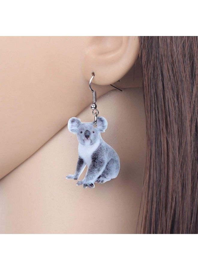 Newei Acrylic Australian Koala Bear Earrings Dangle Drop Cute Fashion Animal Jewelry For Women Gifts Charms - Image 2