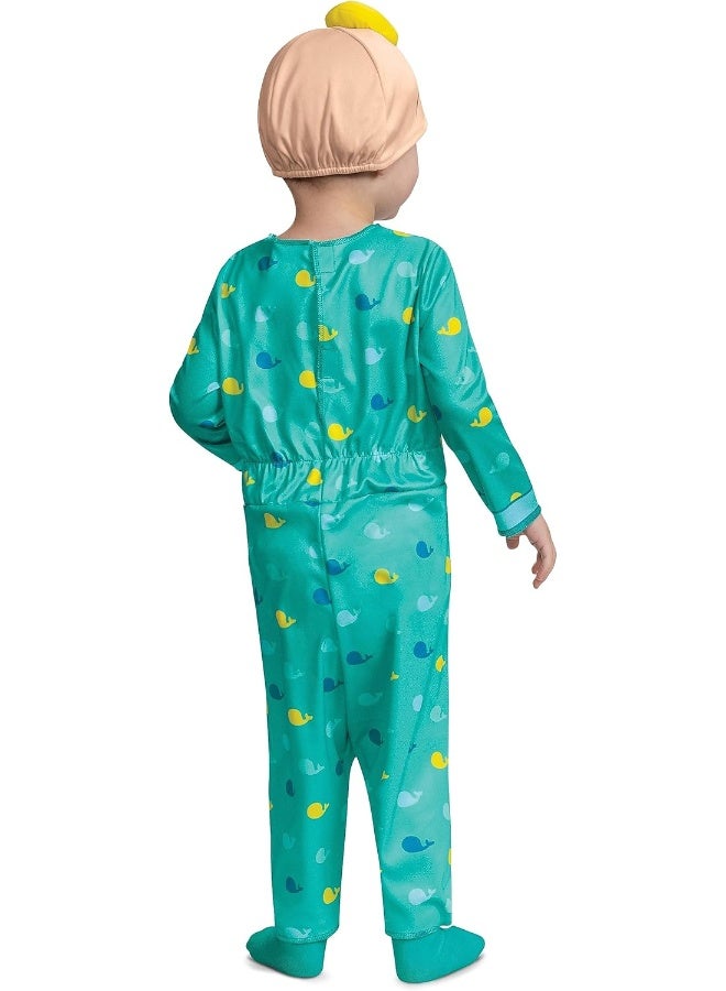 Disguise Cocomelon JJ Costume, Official Cocomelon Costume Pajama Outfit, Toddler Size - Image 2