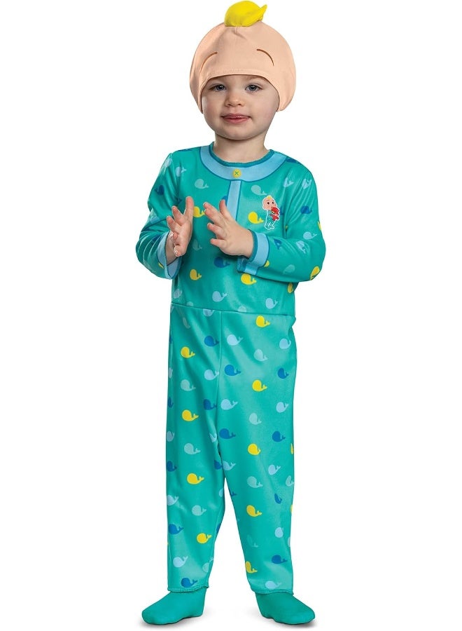 Disguise Cocomelon JJ Costume, Official Cocomelon Costume Pajama Outfit, Toddler Size - Image 1