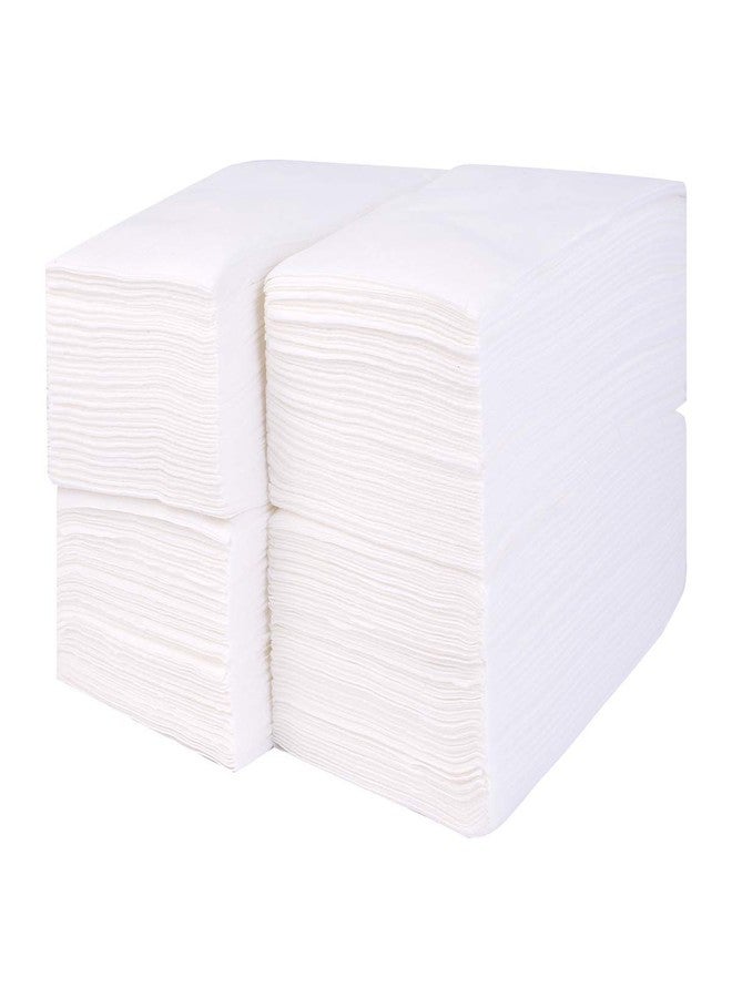 Gmark Linen-Feel Guest Towels - Premium Cloth-Like Paper Hand Napkins, Disposable White Guest Towel (50PCS/ROW, Total 200PCS) for Kitchen, Bathroom, Weddings or Events GM1059 - Image 1