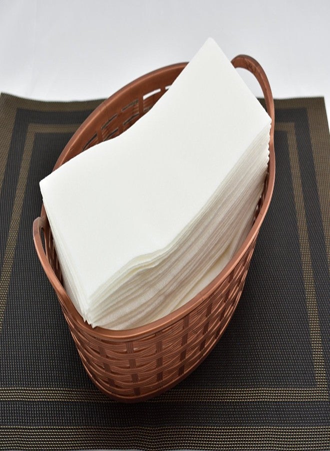 Gmark Linen-Feel Guest Towels - Premium Cloth-Like Paper Hand Napkins, Disposable White Guest Towel (50PCS/ROW, Total 200PCS) for Kitchen, Bathroom, Weddings or Events GM1059 - Image 2