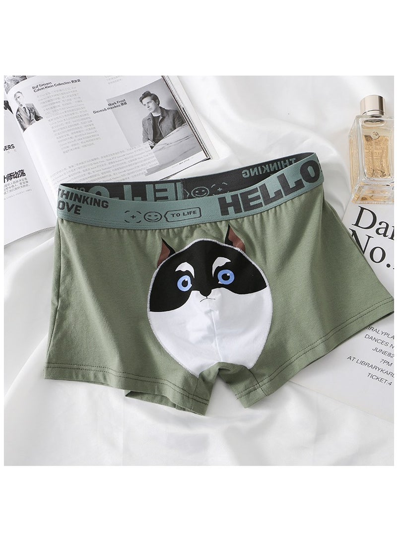 Boxed Men's Printed Breathable Four Corner Underwear Of 4 Pieces  - Image 3